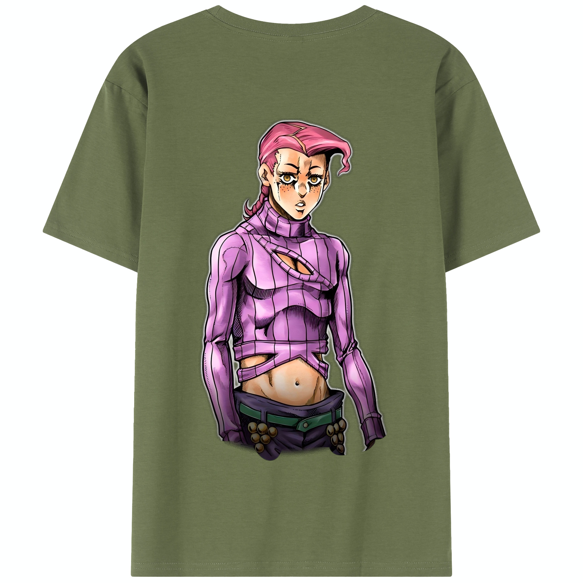 （画像用） ジョジョの奇妙な冒険 ビネガー?ドッピオ JoJo's Bizarre Adventure Vinegar Doppio 綿100％半袖Tシャツ（背面プリント）